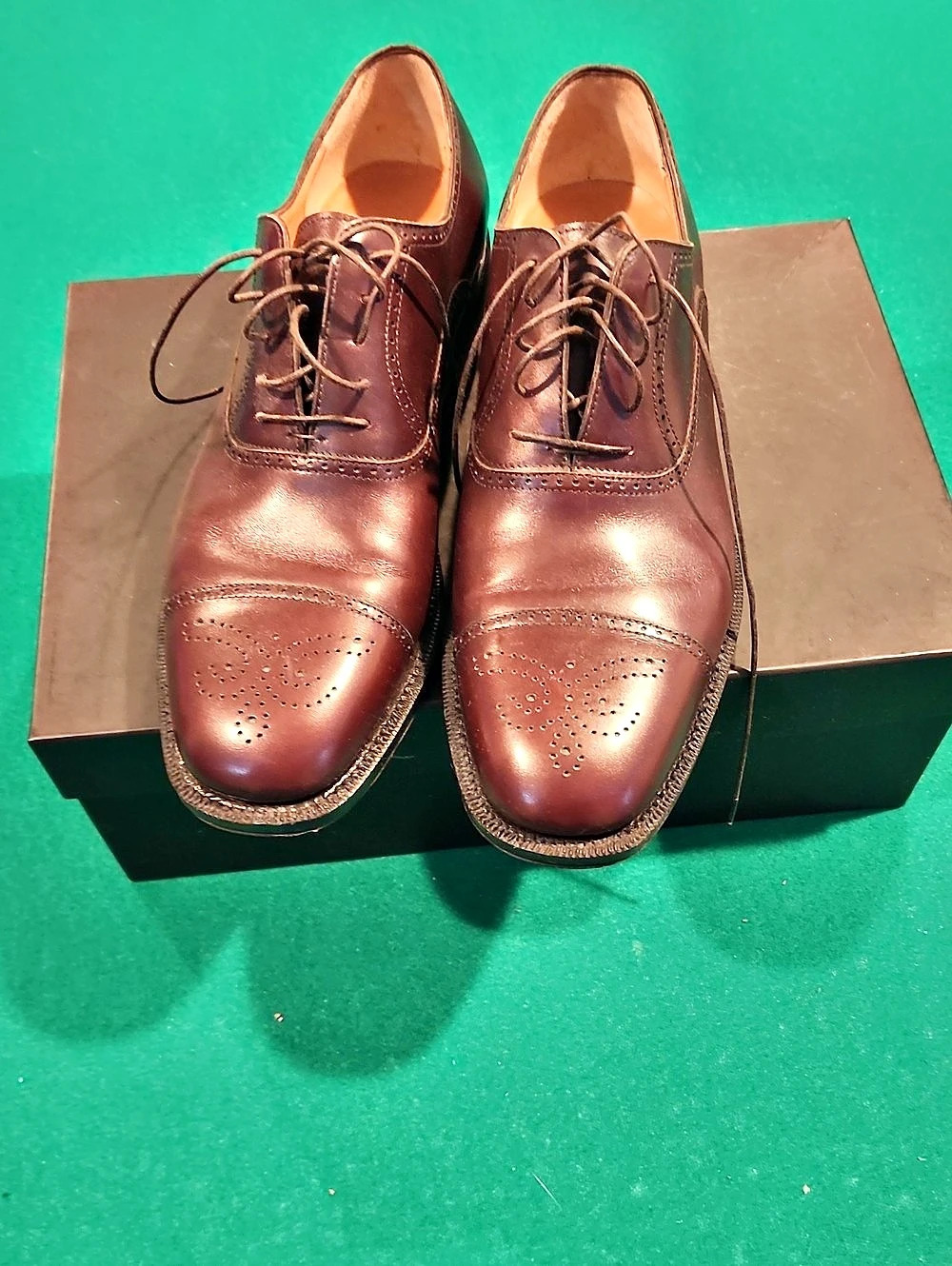 Salvatore Ferragamo Brown Leather Oxfords